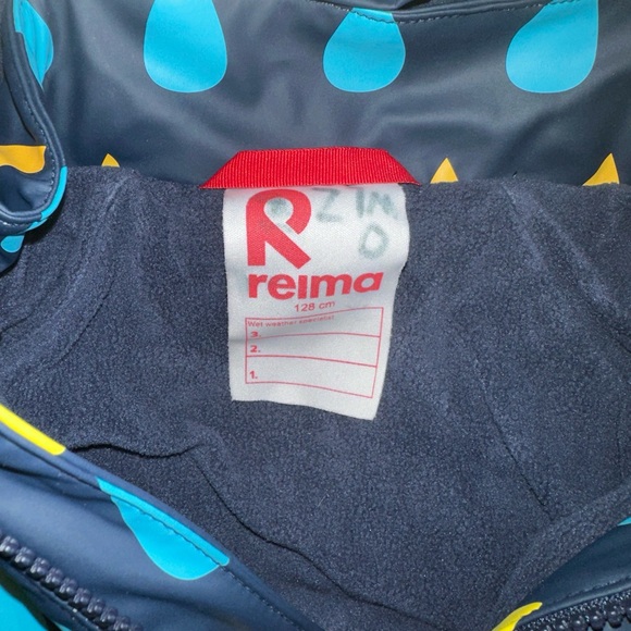 REIMA ReimaTec Kids Fleece Lined Raincoat - Picture 4 of 5